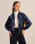 Women Spring waltz reversible silk jacket