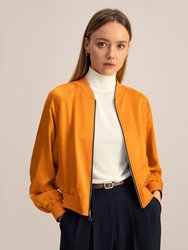 Women Spring waltz reversible silk jacket