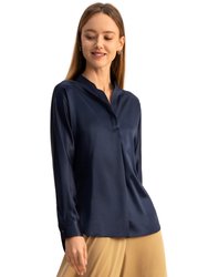  Women The Marta Shirt - Navy Blue