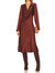 Giselle Midi Dress In Cinnamon Brown - Cinnamon Brown
