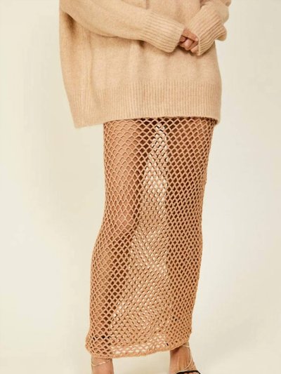 Line and Dot Glimmer Skirt In Bronze product