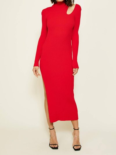 Line and Dot Nico Dress In Scarlet product
