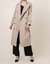 Peyton Trench Coat In Taupe - Taupe