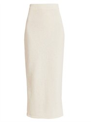 Poolside Maxi Skirt In Ivory - Ivory
