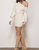 Rebecca Off Shoulder Mini Dress In Cream