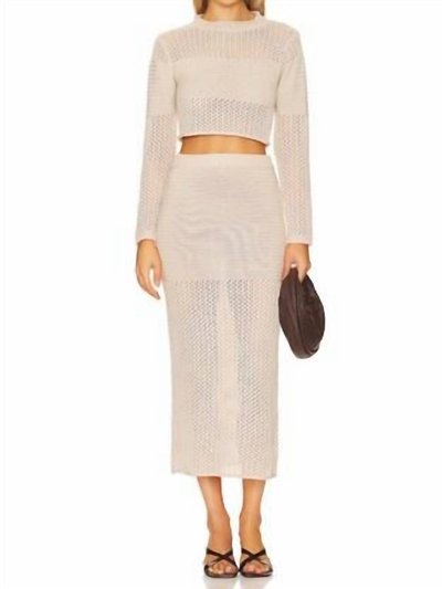 Line and Dot Ry Skirt In Beige product