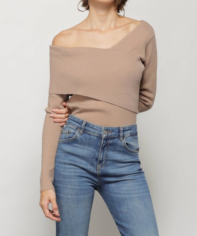 Sylvie Sweater In Taupe - Taupe