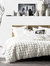 Linen House Haze Duvet Cover Set (White) (King) - White