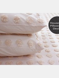 Linen House Haze Housewife Pillowcase Pair (Peach) (20 x 30in) (UK - 50 x 75cm)