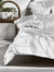 Linen House Manisha Tufted Duvet Set (White) (King) (UK - Superking)