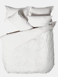 Linen House Manisha Tufted Duvet Set (White) (Twin) (UK - Single) - White