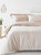 Linen Yard Waffle Duvet Set (Blush) (Queen) (UK - King) - Blush