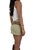 Double Buckle Micro Mini Skirt In Beige