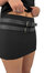 Double Buckle Micro Mini Skirt In Black