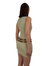 Double Buckle Mini Dress In Beige