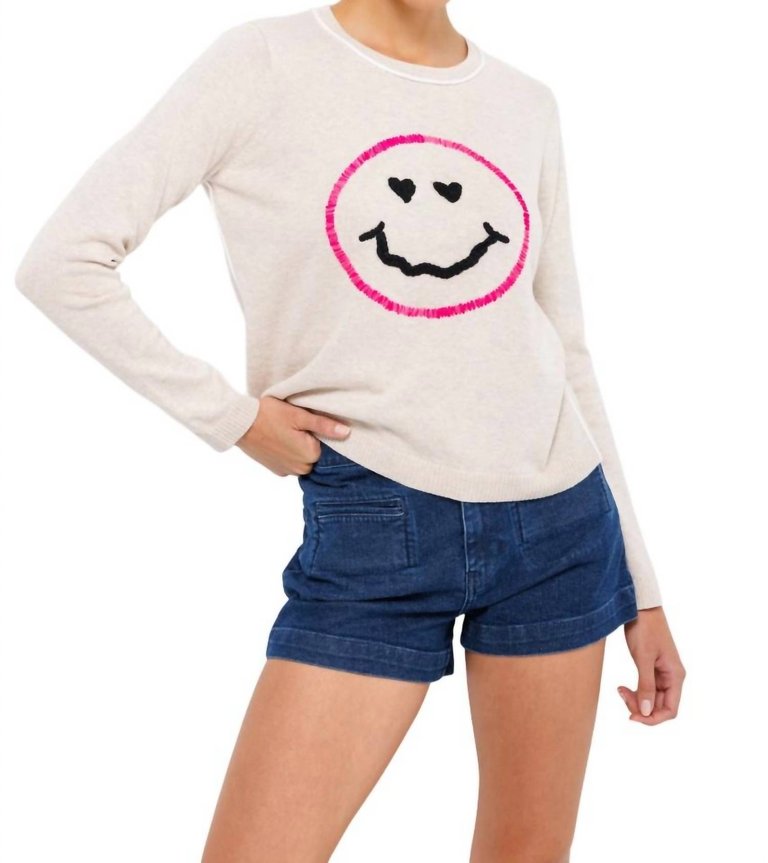 Happy Go Lucky Sweater In Almond - Almond