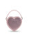 Harley Pink Crystal Bag In Organic Satin - Pink Crystal