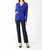 Andrea 2 Pocket Sweater In Cobalt Blue