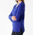 Andrea 2 Pocket Sweater In Cobalt Blue