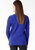 Andrea 2 Pocket Sweater In Cobalt Blue