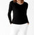 Jane V-Neck Sweater In Black/White - Black/white