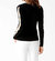 Jane V-Neck Sweater In Black/White