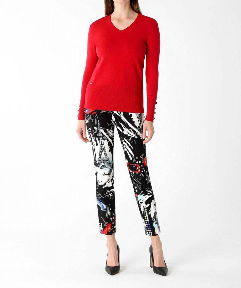 Paris Night Ankle Pant In Multi-Tone - Multi-Tone