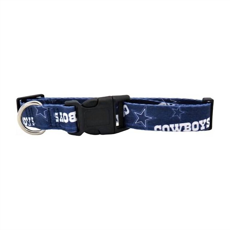 Dallas Cowboy Dog Collar In Blue - Blue