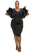 Aaliyah Statement Dress - Black
