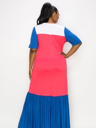 Ami Colorblock Maxi Dress