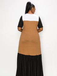 Ami Colorblock Maxi Dress