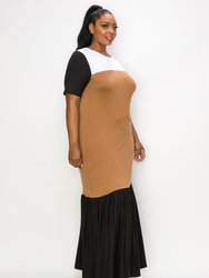 Ami Colorblock Maxi Dress