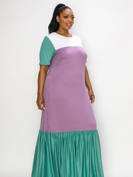 Ami Colorblock Maxi Dress