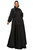 Bella Donna Dress With Ribbon And Bishop Sleeves - Black