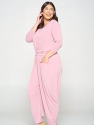 Boat Neck Slingky Jumpsuit