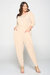 Boat Neck Slingky Jumpsuit - Taupe