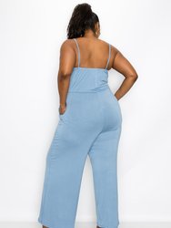 Cami Neck Wide Legged Pocket Jumpsuit