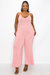 Cami Neck Wide Legged Pocket Jumpsuit