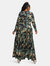 Camo Tiered Maxi Dress with Long Sleeves