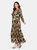 Camo Tiered Maxi Dress with Long Sleeves