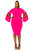 Clementine Slit Sleeve Dress - Neon Pink