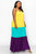 Colorblock Cami Neck Maxi Dress