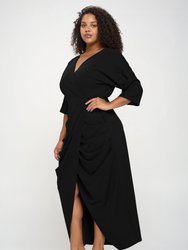 Dolman Wrap Maxi Dress