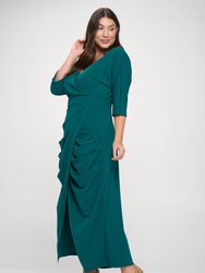 Dolman Wrap Maxi Dress