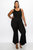 Flared Leg Tank Jumpsuit