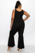 Flared Leg Tank Jumpsuit