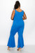 Flared Leg Tank Jumpsuit