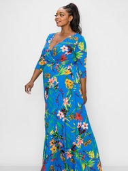 Floral Wrap Maxi Dress