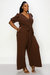 Iris Surplice Belted Pocket Jumpsuit