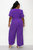 Iris Surplice Belted Pocket Jumpsuit